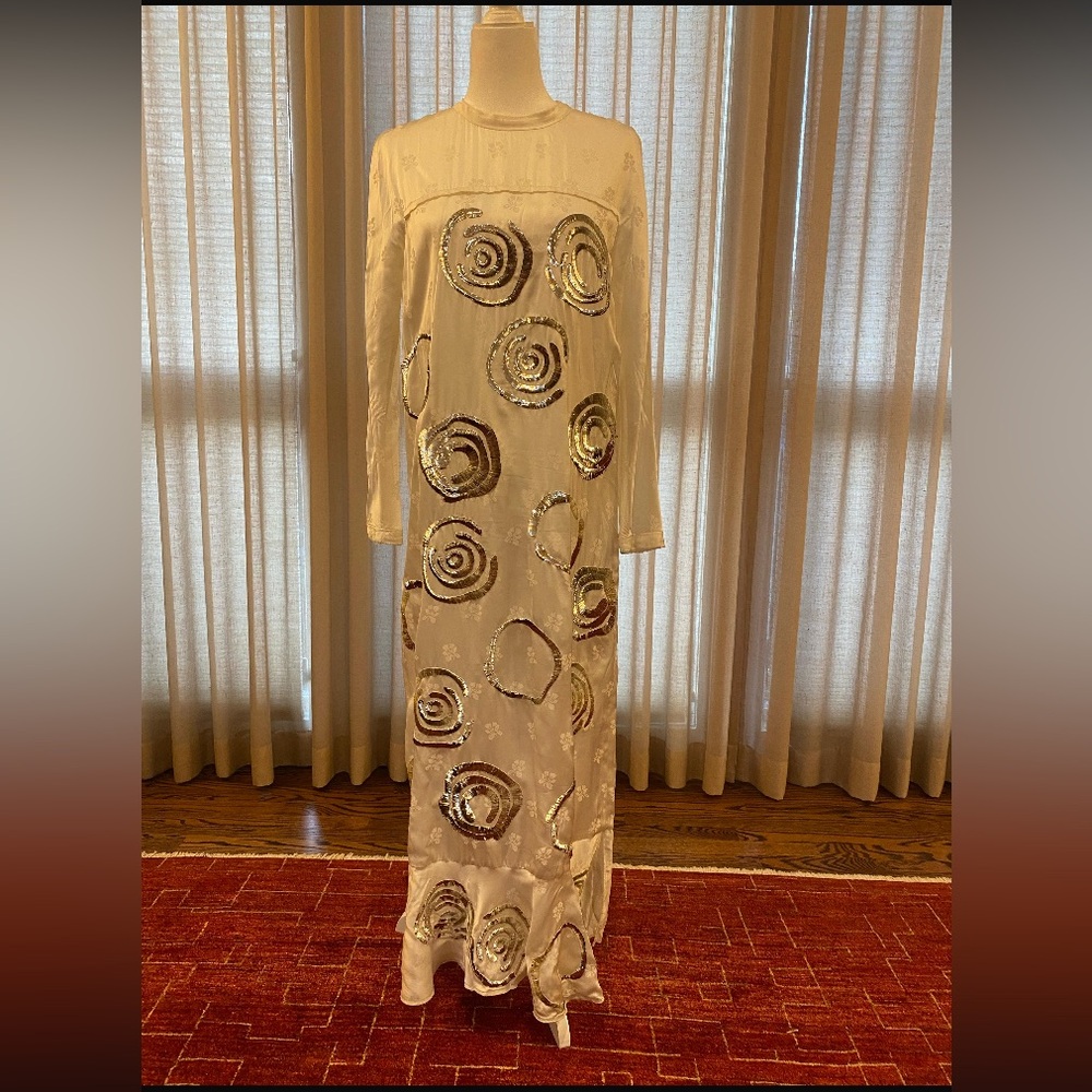Marni White and Silver Evening Gown.  Never worn. - Picture 4 of 4
